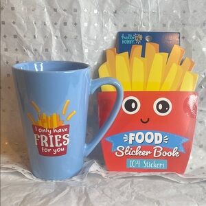 Fries Mug & Sticker book I Only Have Fries for You